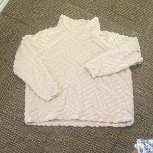 Eddie Bauer Plush Mock Neck Sweater - Light cream